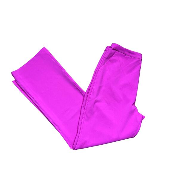 NBD Pink Wide Leg Dress Pants LARGE Magenta High Waist Trouser Designer $178 NEW - Picture 4 of 10